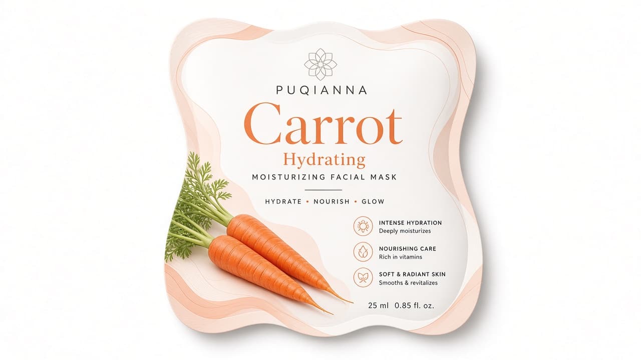 PUQIANNA Carrot Hydrating Facial Mask 25 ml